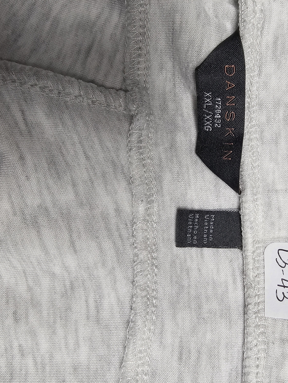 Danskin Light Gray Women's Wide Leg Drawstring Pants - Picture 3 of 3